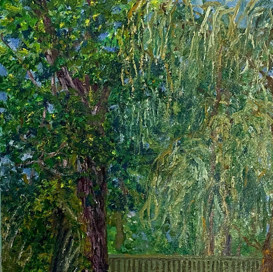 12X12-celia-muncaster-landscape-oil-painting-black-walnut-tree-closeup
